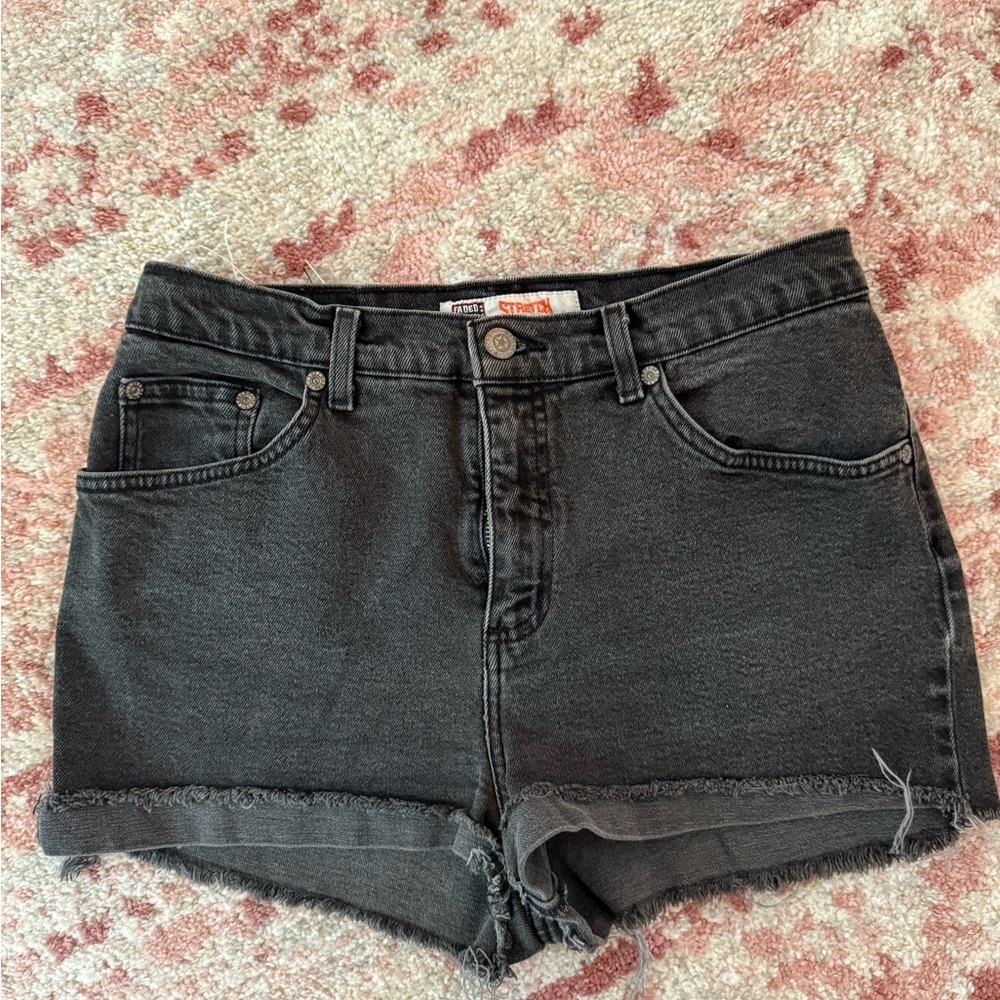 Faded Glory Black Jean Shorts